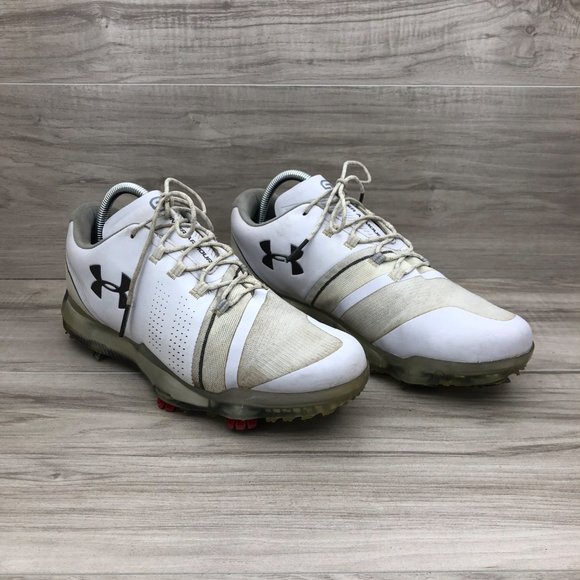 Under Armour Golf Shoes Mens 9 Spieth Soft Spike White Lace Up Cleat Sneakers main image 10